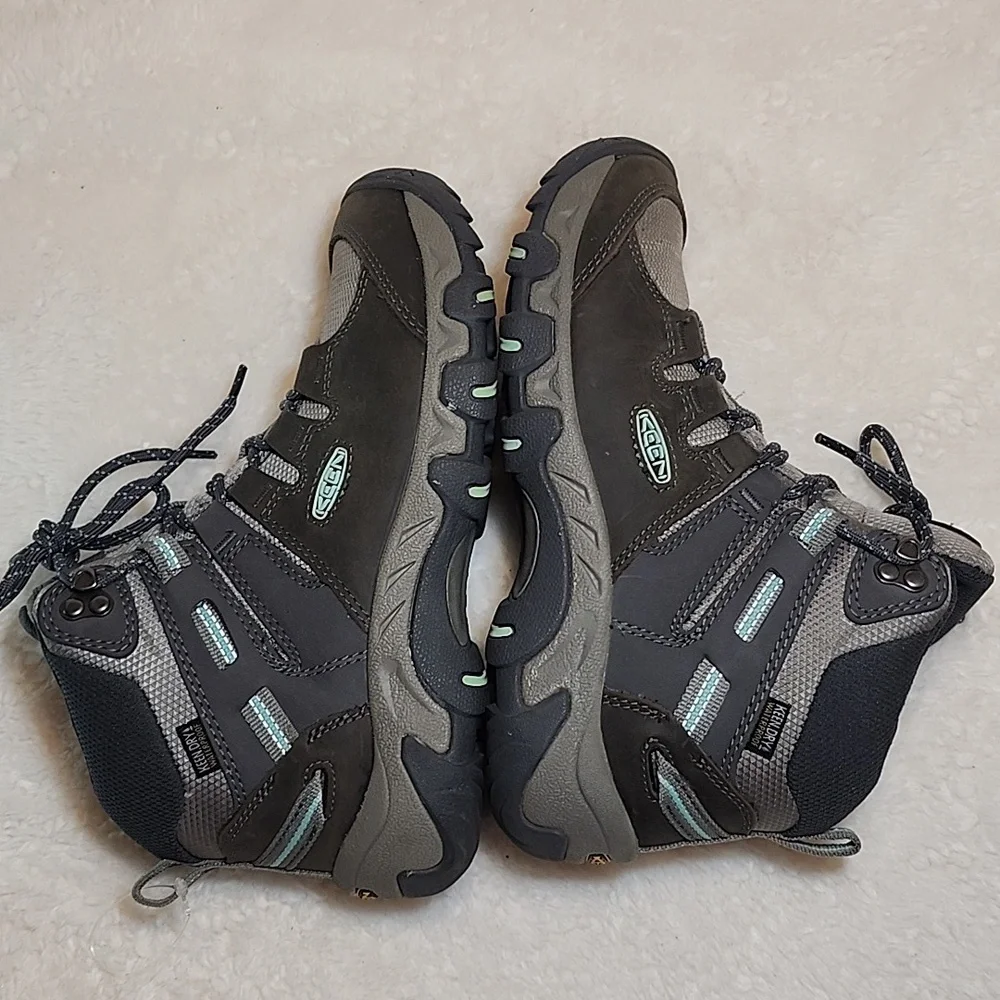 Keen Steens Mid Leather Waterproof Hiking Women's Outdoor  Boots Sz 6